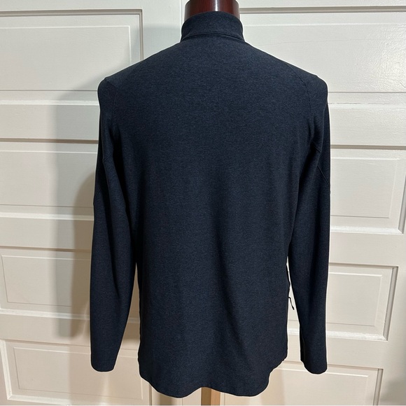 Lululemon Surge Warm 1/2 Zip Pullover Size XL Heathered True Navy / Black $118 - Picture 4 of 7